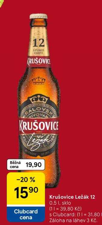 Krušovice Ležák 12, 0.5 l