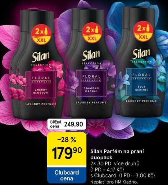 Silan Parfém na praní duopack, 2× 30 PD, více druhů