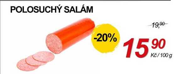 Polosuchý salám, 100 g