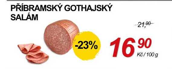 Příbramský gothajský salám, 100 g
