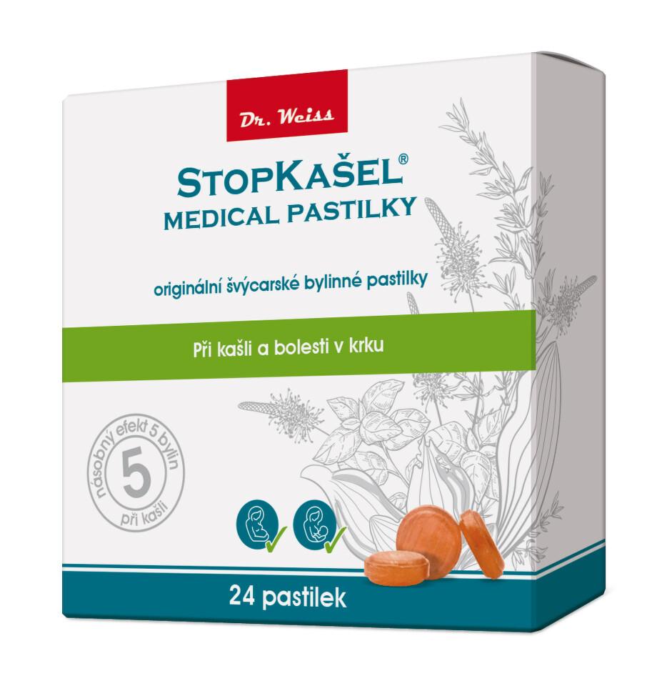 Stopkašel Medical pastilky Dr. Weiss 24 pastilek