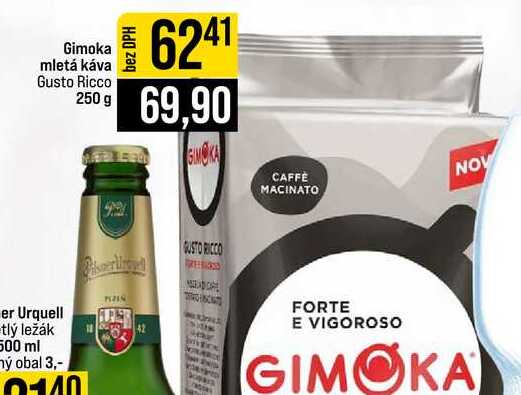 Gimoka mletá káva Gusto Ricco 250 g