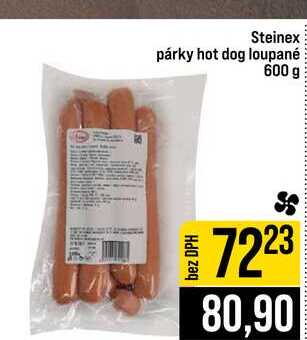 Steinex párky hot dog loupané 600 g
