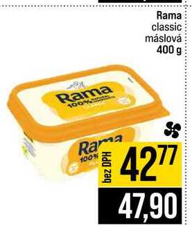 Rama classic máslová 400 g  v akci
