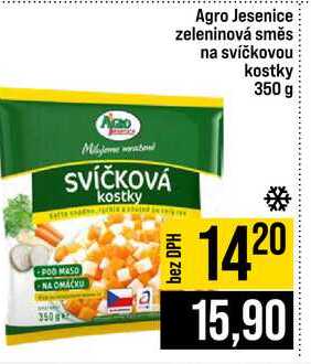 Agro Jesenice zeleninová směs na svíčkovou kostky 350 g