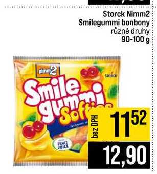 Storck Nimm2 Smilegummi bonbony různé druhy 90-100 g