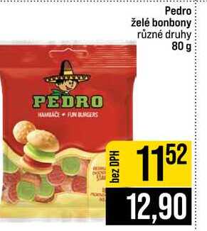 Pedro želé bonbony různé druhy 80 g