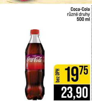 Coca-Cola různé druhy 500 ml