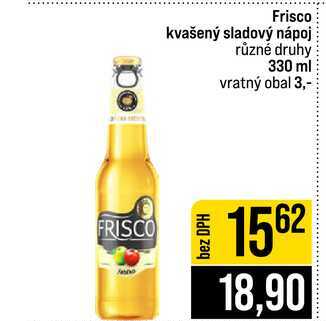 Frisco kvašený sladový nápoj různé druhy 330 ml