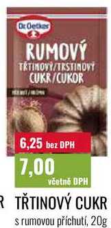 ŘTINOVÝ CUKR s rumovou příchutí, 20g