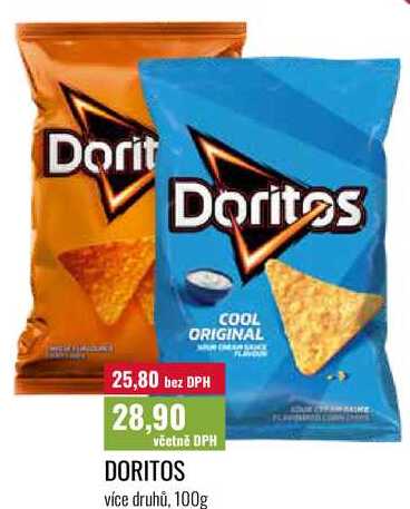 DORITOS více druhů, 100g