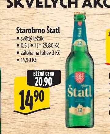 Starobrno Štatl 0,5 l