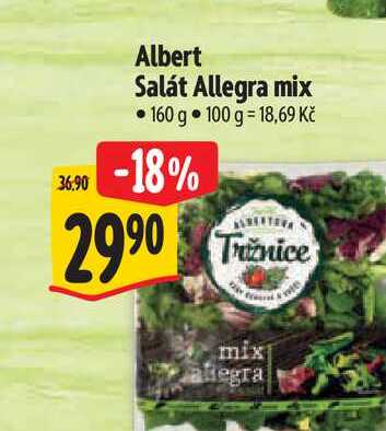Albert Salát Allegra mix 160 g  