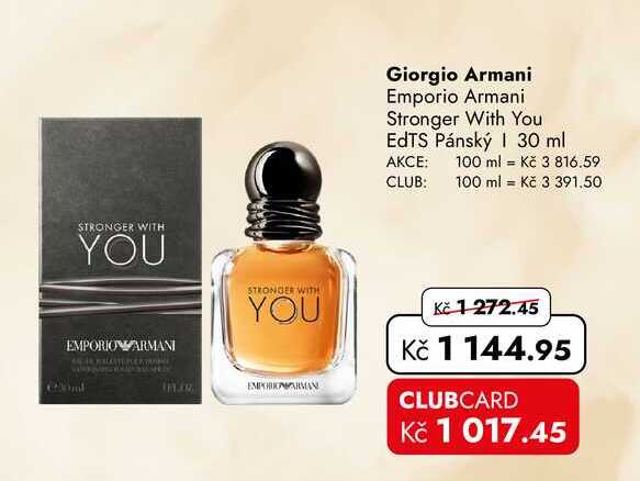 Giorgio Armani Emporio Armani Stronger With You EdTS Pánský 30 ml  