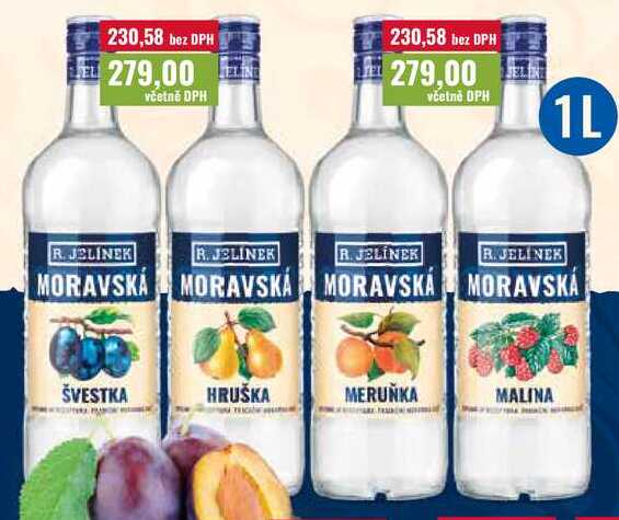 R. Jelínek Moravská 1 l, více druhů