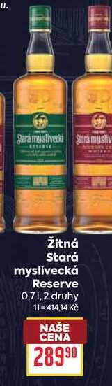 Žitná Stará myslivecká Reserve 0,7l