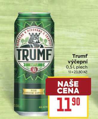 Trumf výčepní 0,51, plech