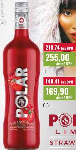 Polar Limes Strawberry 1l
