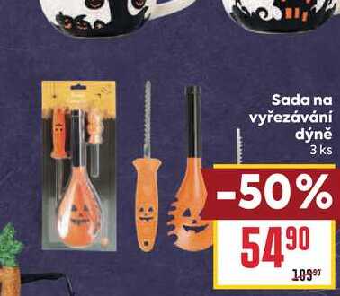 Sada na vyřezávání dýně 3 ks