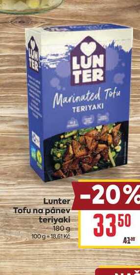 Lunter Tofu na pánev teriyaki 180 g