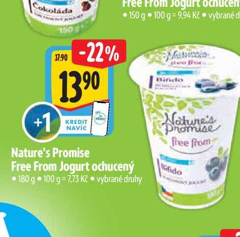Nature's Promise Free From Jogurt ochucený 150 g