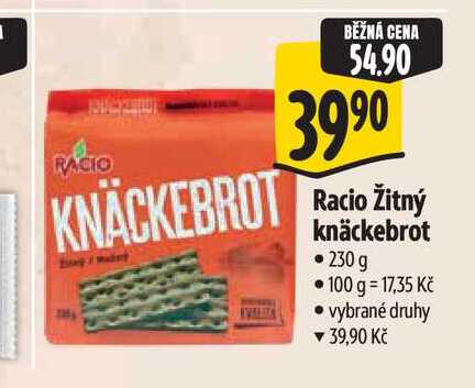Racio Žitný knäckebrot 230 g