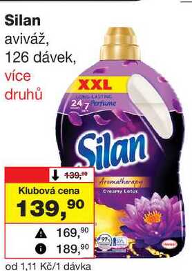 Silan aviváž, 126 dávek