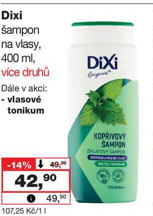 Dixi šampon na vlasy, 400 ml