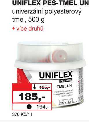 UNIFLEX PES-TMEL UN univerzální polyesterový tmel, 500 g