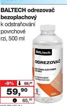 BALTECH odrezovač bezoplachový k odstraňování povrchové rzi, 500 ml