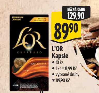 L'OR Kapsle 10 ks