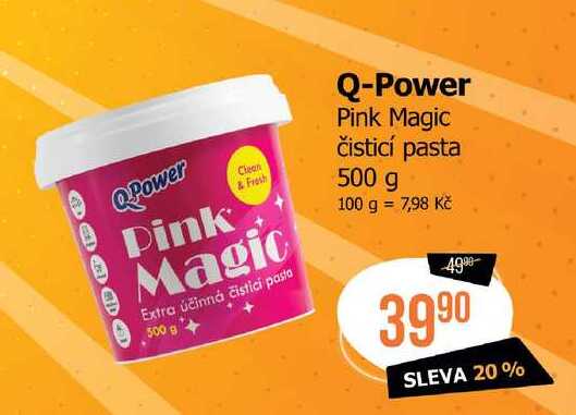 Q-Power Pink Magic čisticí pasta 500 g