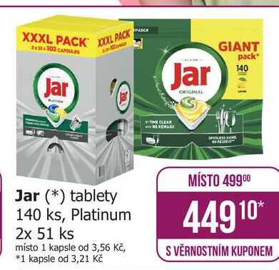 Jar tablety do myčky 140 ks