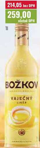 BOŽKOV VAJEČNÝ LIKÉR 1l