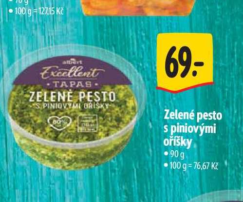 Zelené pesto s piniovými oříšky 90 g