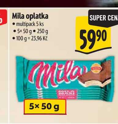 Mila oplatka multipack 5 ks 5x50 g