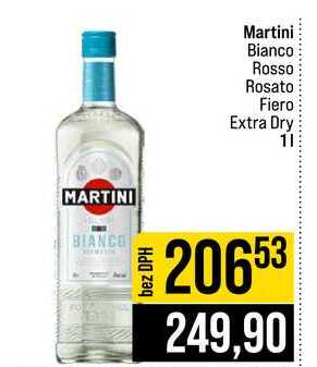 Martini Bianco Rosso Rosato Fiero Extra Dry 1l