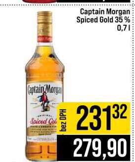 Captain Morgan Spiced Gold 35% 0,7l