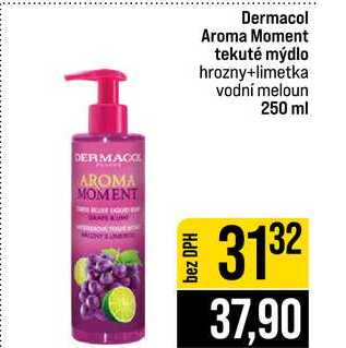 Dermacol Aroma Moment tekuté mýdlo hrozny+limetka vodní meloun 250 ml