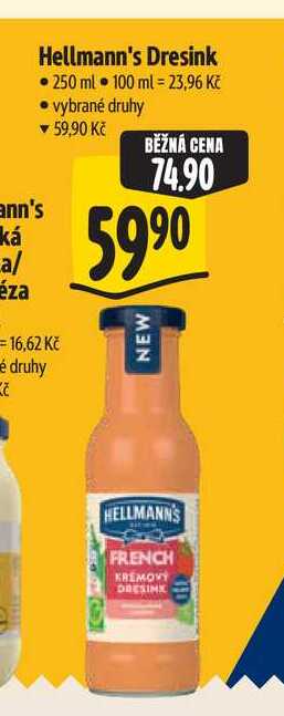 Hellmann's Dresink 250 ml