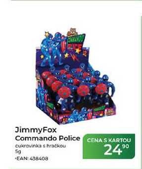 JimmyFox Commando Police cukrovinka s hračkou 5g