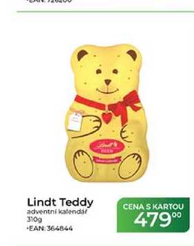 Lindt Teddy adventní kalendár 310g