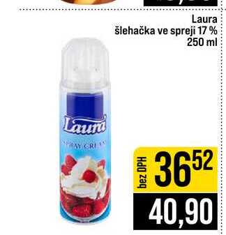 Laura šlehačka ve spreji 17% 250 ml