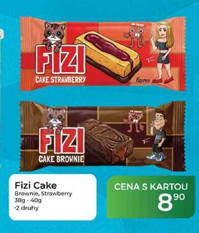 Fizi Cake Brownie, Strawberry 38g-40g