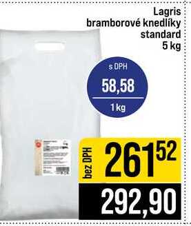 Lagris bramborové knedlíky standard 5 kg