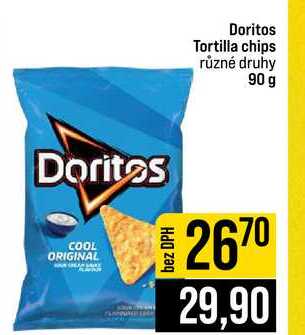 Doritos Tortilla chips různé druhy 90 g