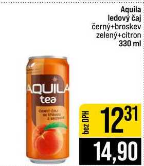 Aquila ledový čaj černý+broskev zelený+citron 330 ml  