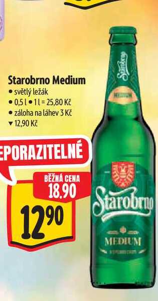 Starobrno Medium 0,5 l