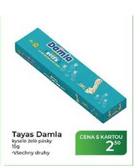 Tayas Damla kyselé želé pásky 15g
