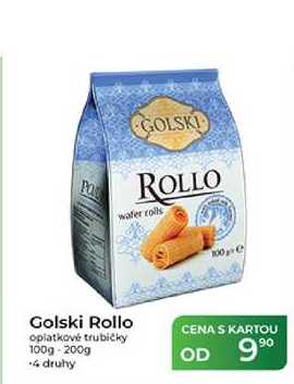 Golski Rollo oplatkové trubičky 100g-200g